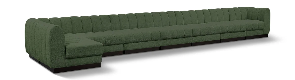 Quinn - 8 Piece Modular Sectional - Green