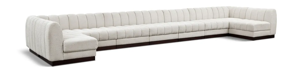Quinn - 9 Piece Modular Sectional - Cream