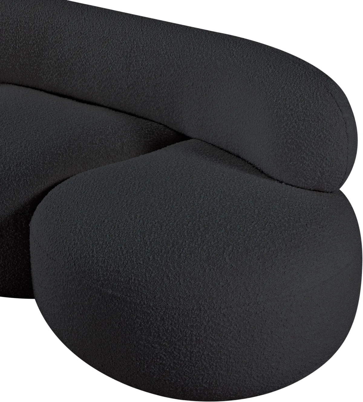 Venti - Loveseat - Black - View 2