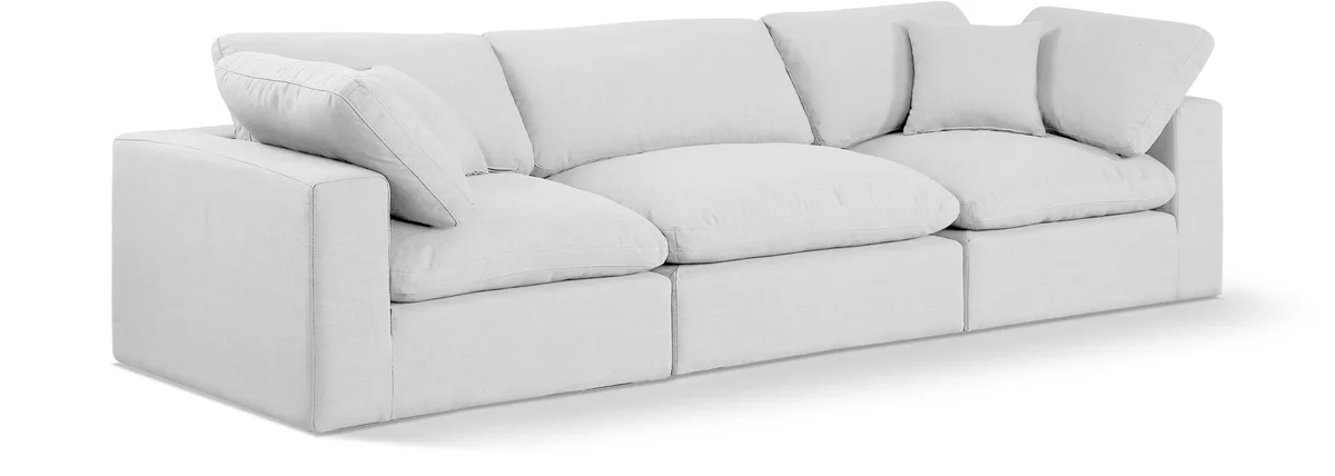 Comfy - Linen Modular Sofa 3 Seats - Off White