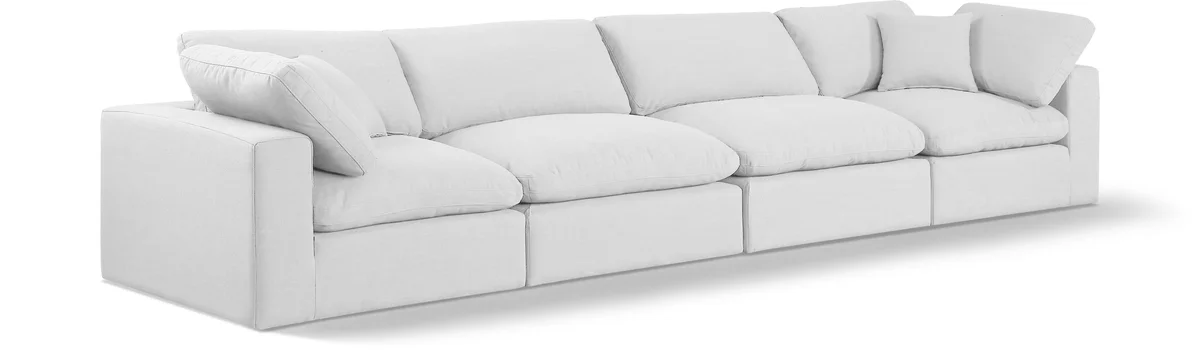 Comfy - Linen Modular Sofa 4 Seats - Off White