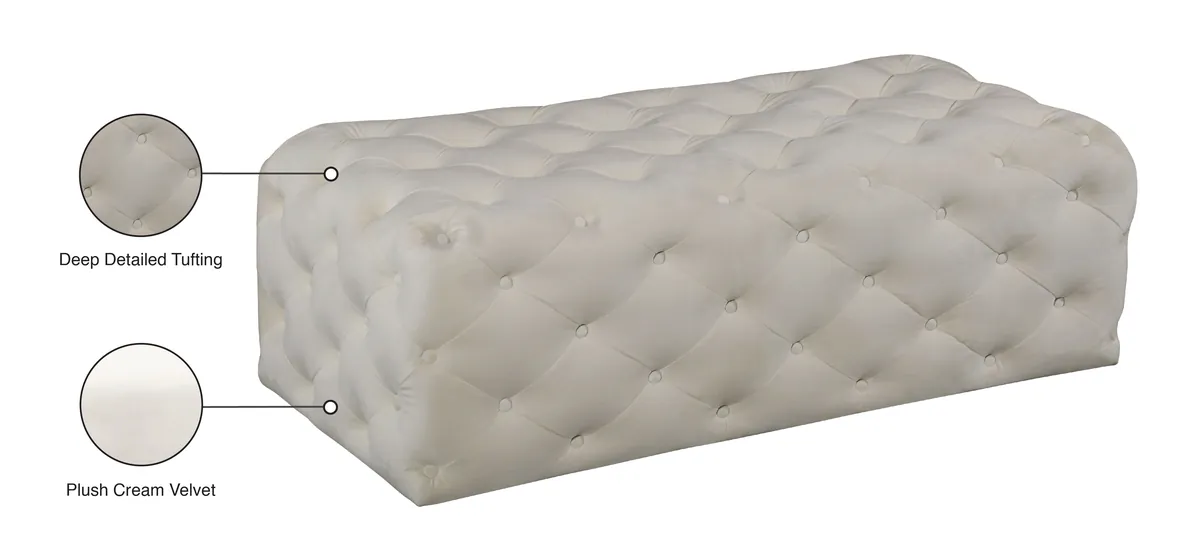 Casey - Ottoman / Bench - Cream