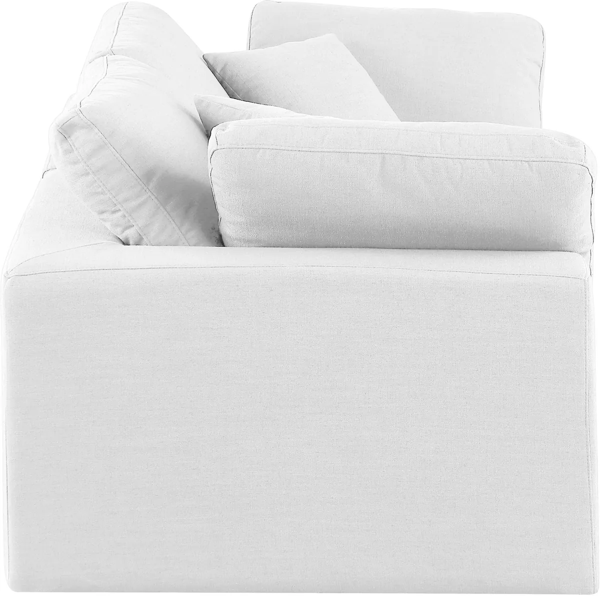 Comfy - Linen Modular Sofa 2 Seats - Off White - View 2