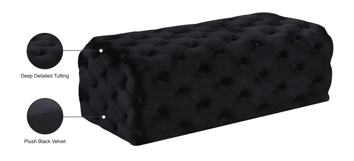 Casey - Ottoman / Bench - Black