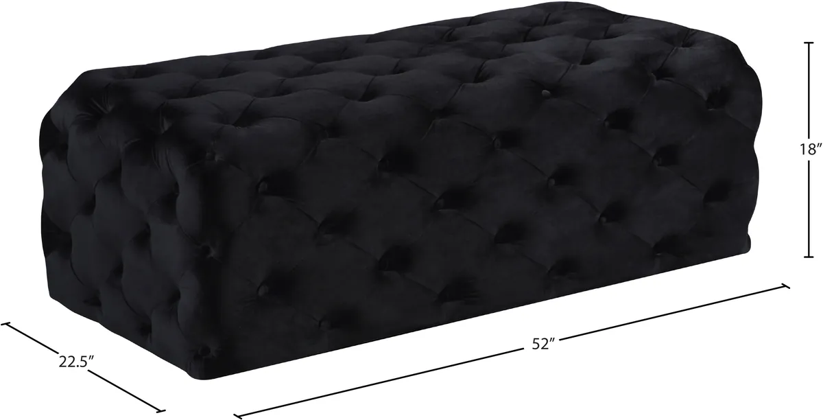 Casey - Ottoman / Bench - Black