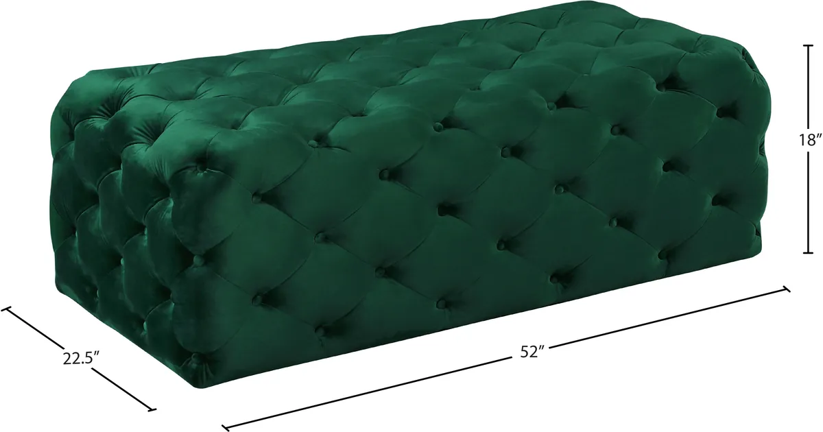 Casey - Ottoman / Bench - Green