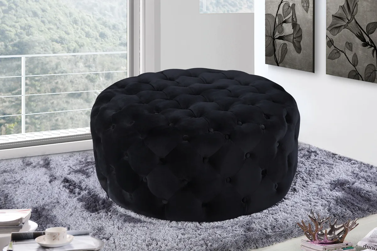 Addison - Ottoman / Bench - Black - View 2
