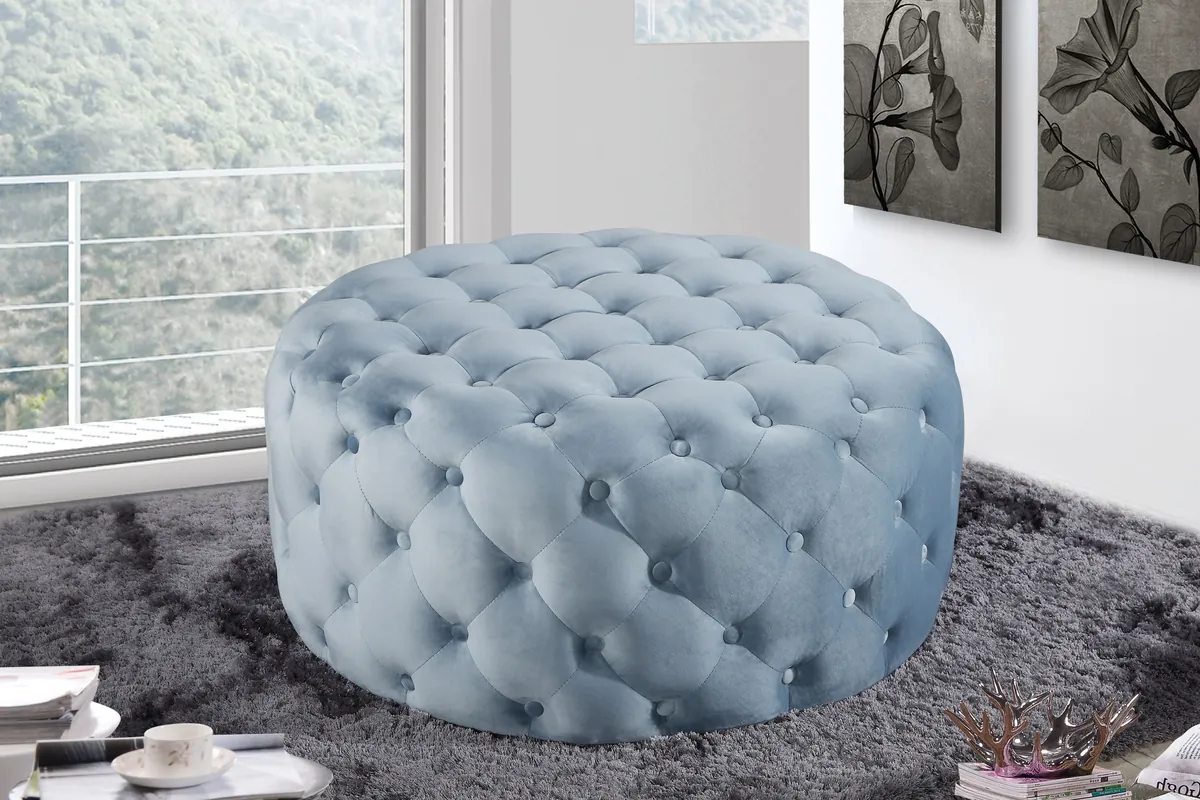 Addison - Ottoman / Bench - Sky Blue - View 2