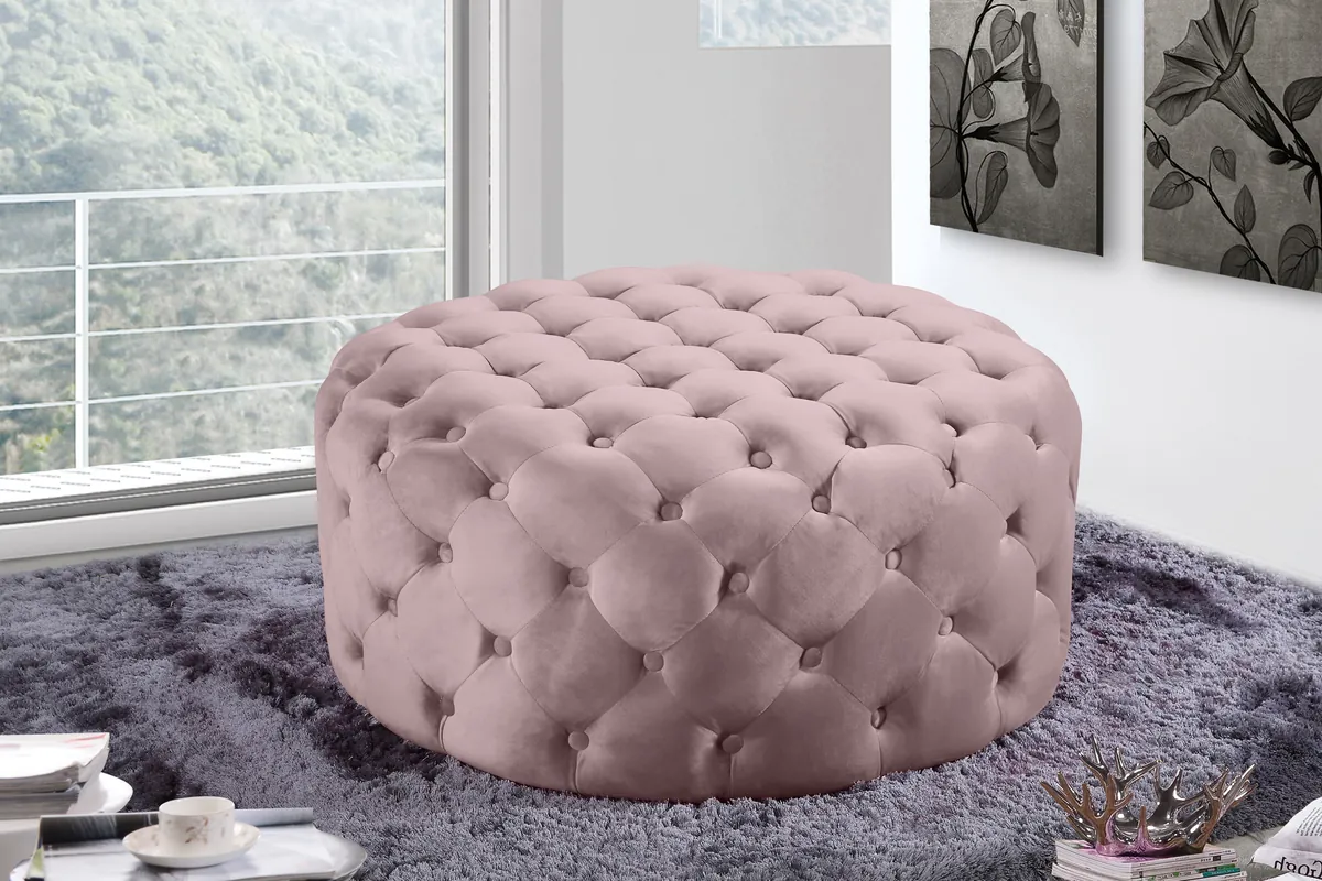 Addison - Ottoman / Bench - Pink - View 2