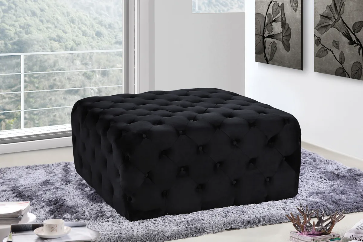 Ariel - Ottoman / Bench - Black - View 2