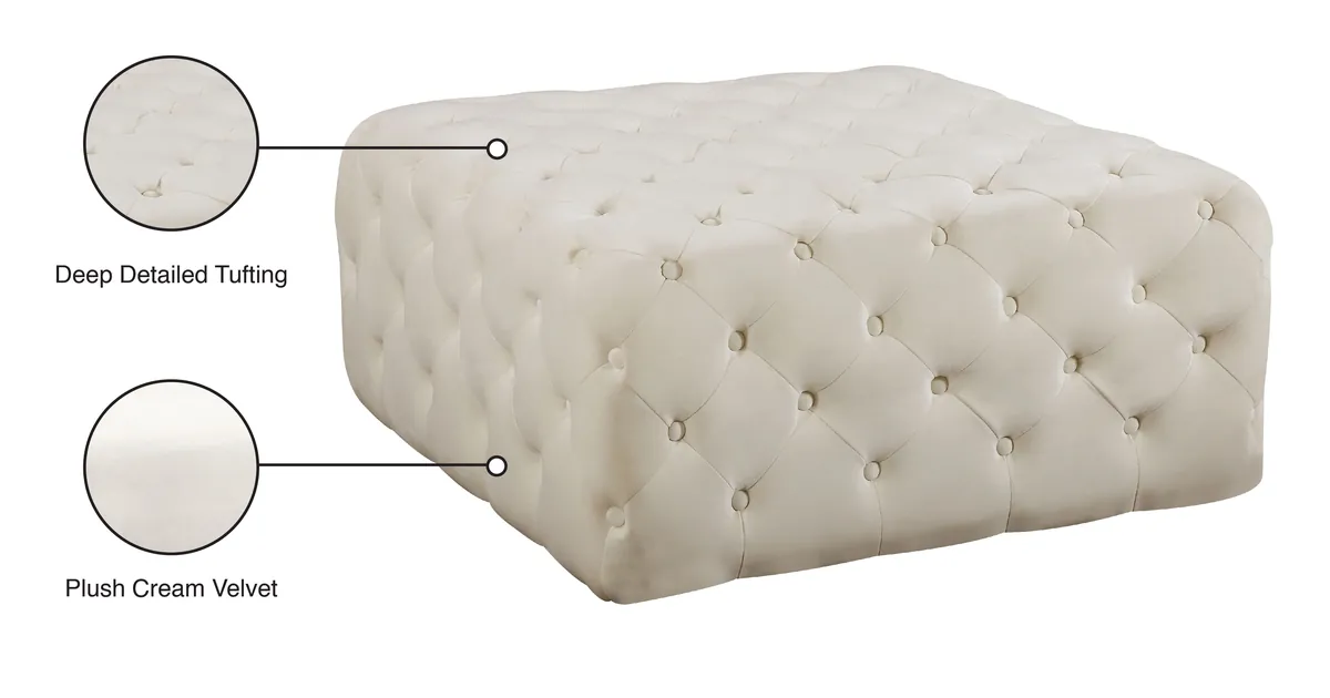Ariel - Ottoman / Bench - Cream