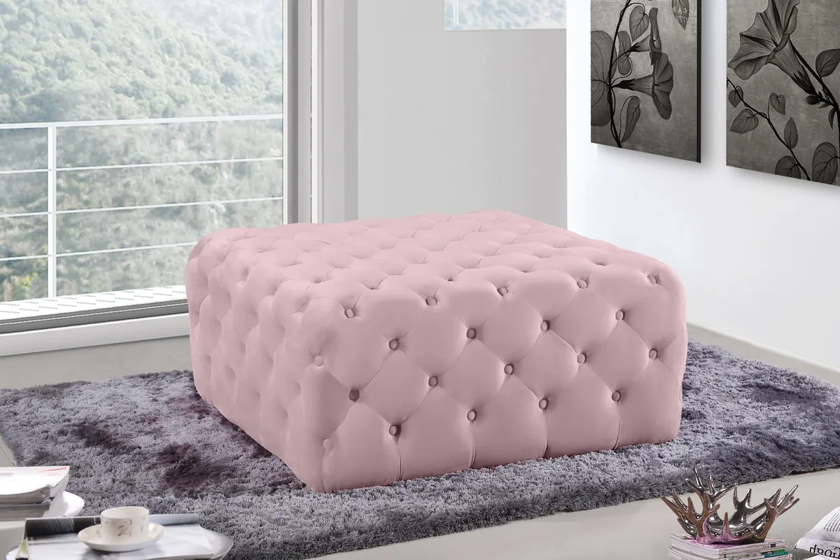 Ariel - Ottoman / Bench - Pink - View 2
