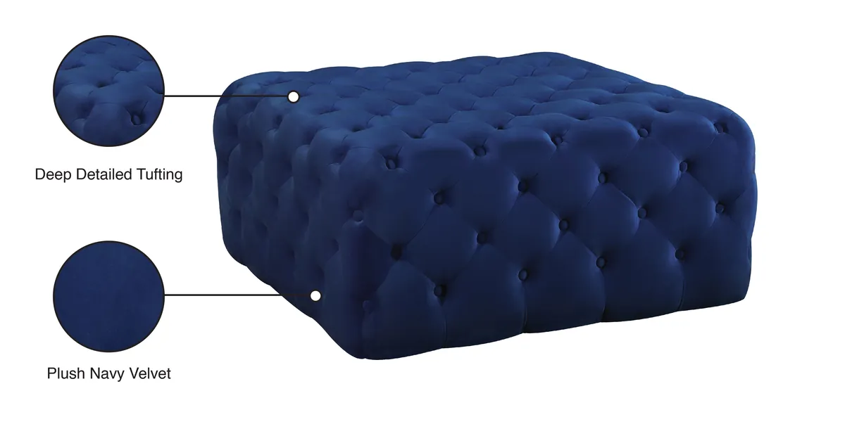 Ariel - Ottoman / Bench - Navy