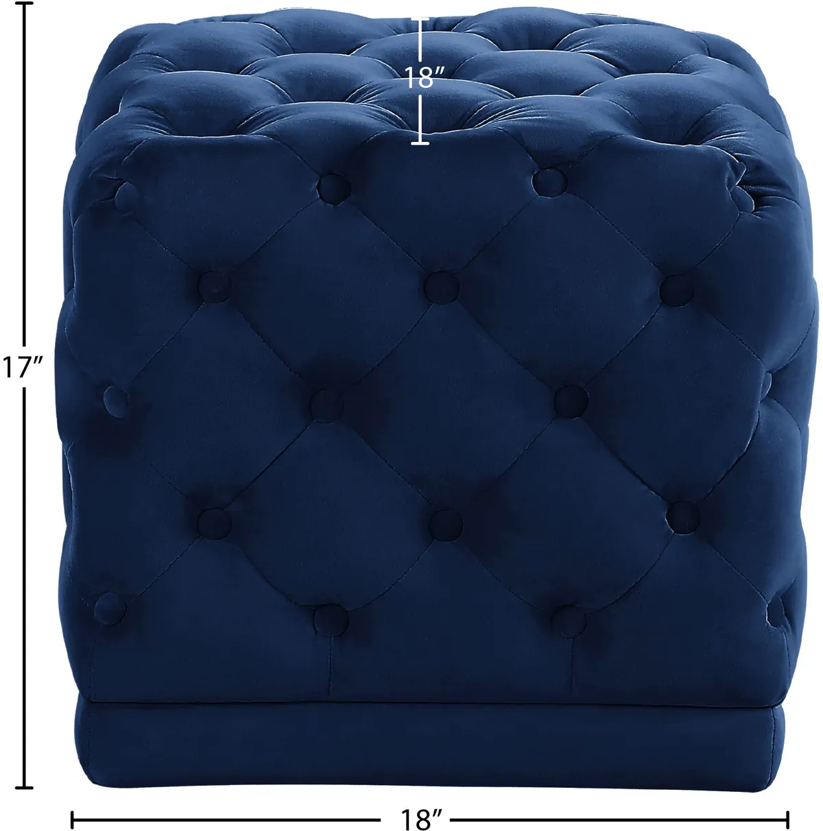 Stella - Ottoman / Stool - Navy