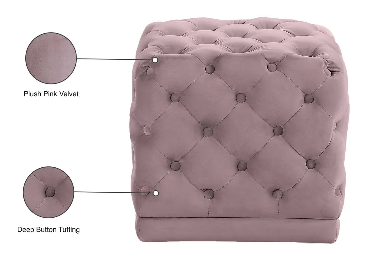 Stella - Ottoman / Stool - Pink