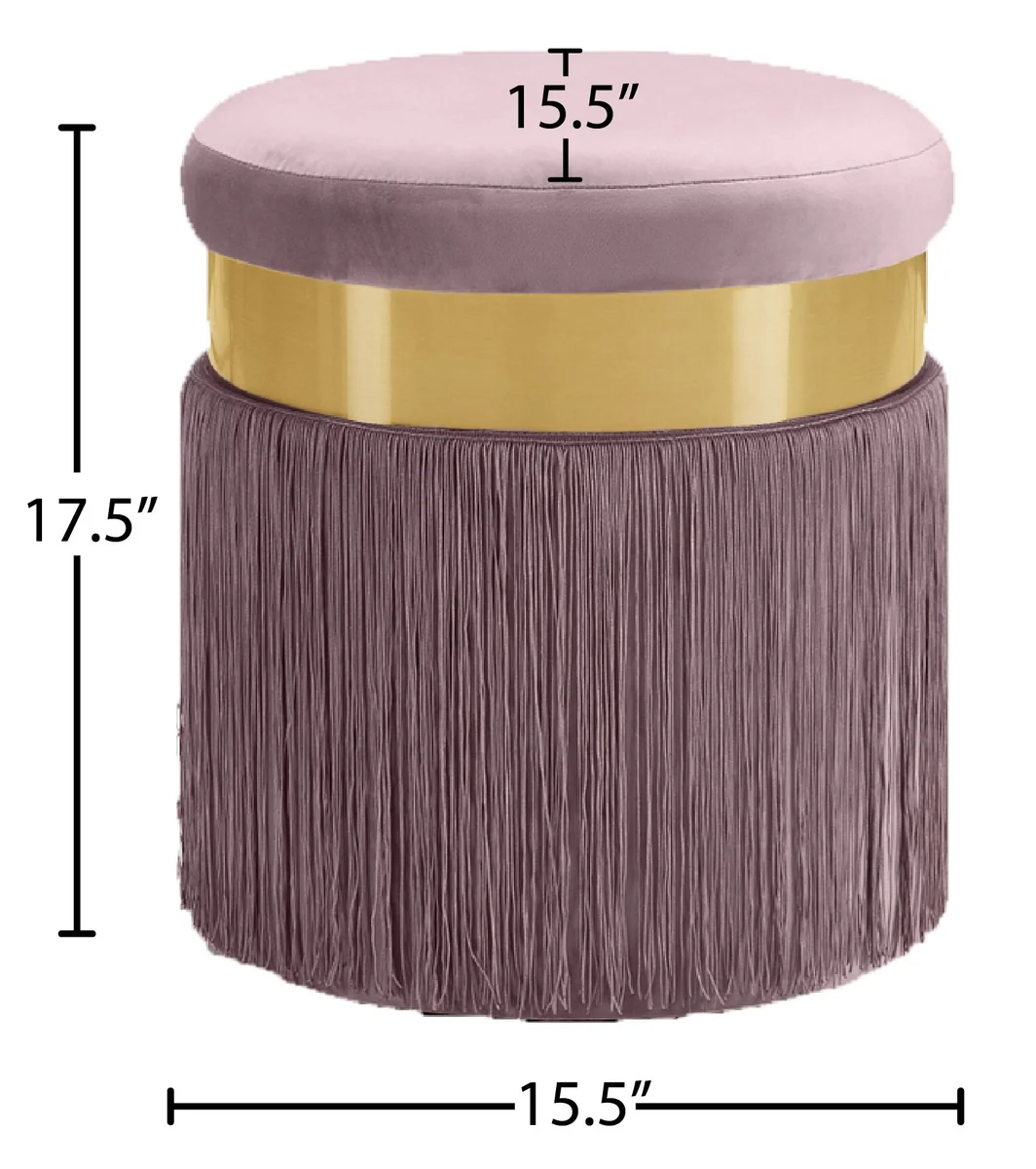 Yasmine - Ottoman / Stool - Pink