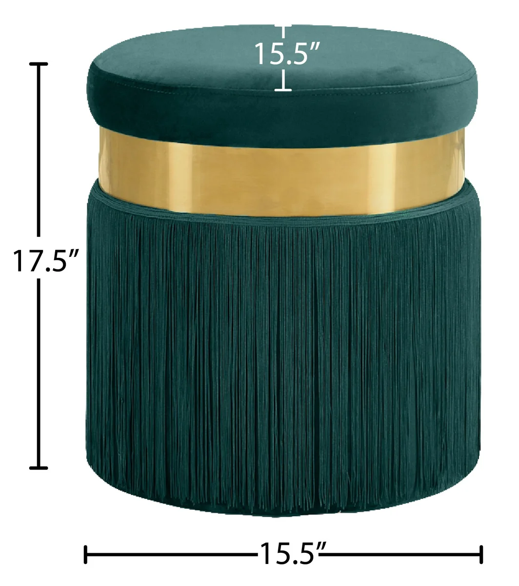 Yasmine - Ottoman / Stool - Green