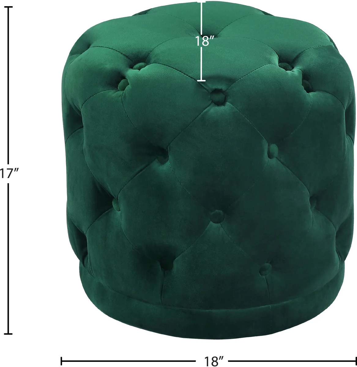 Harper - Ottoman / Stool - Green