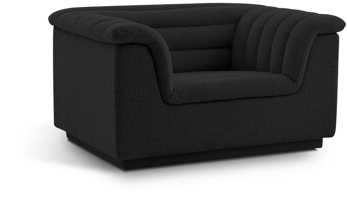 Cascade - Boucle Chair - Black