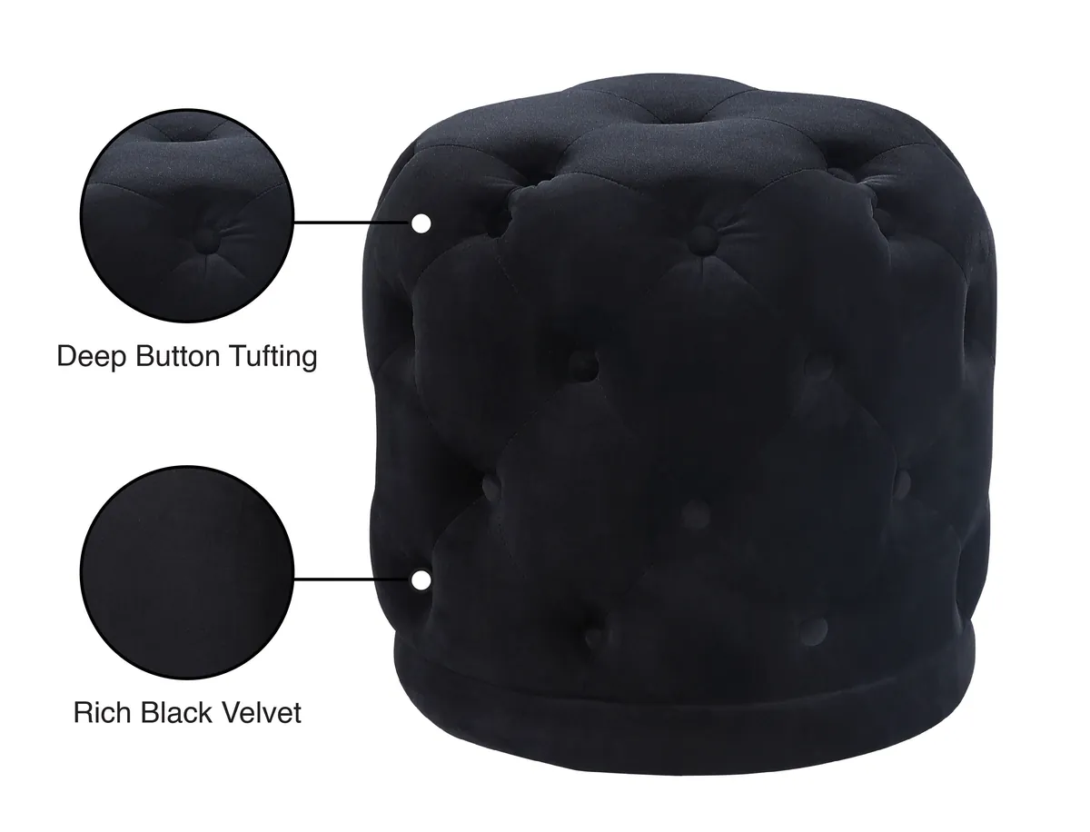 Harper - Ottoman / Stool - Black