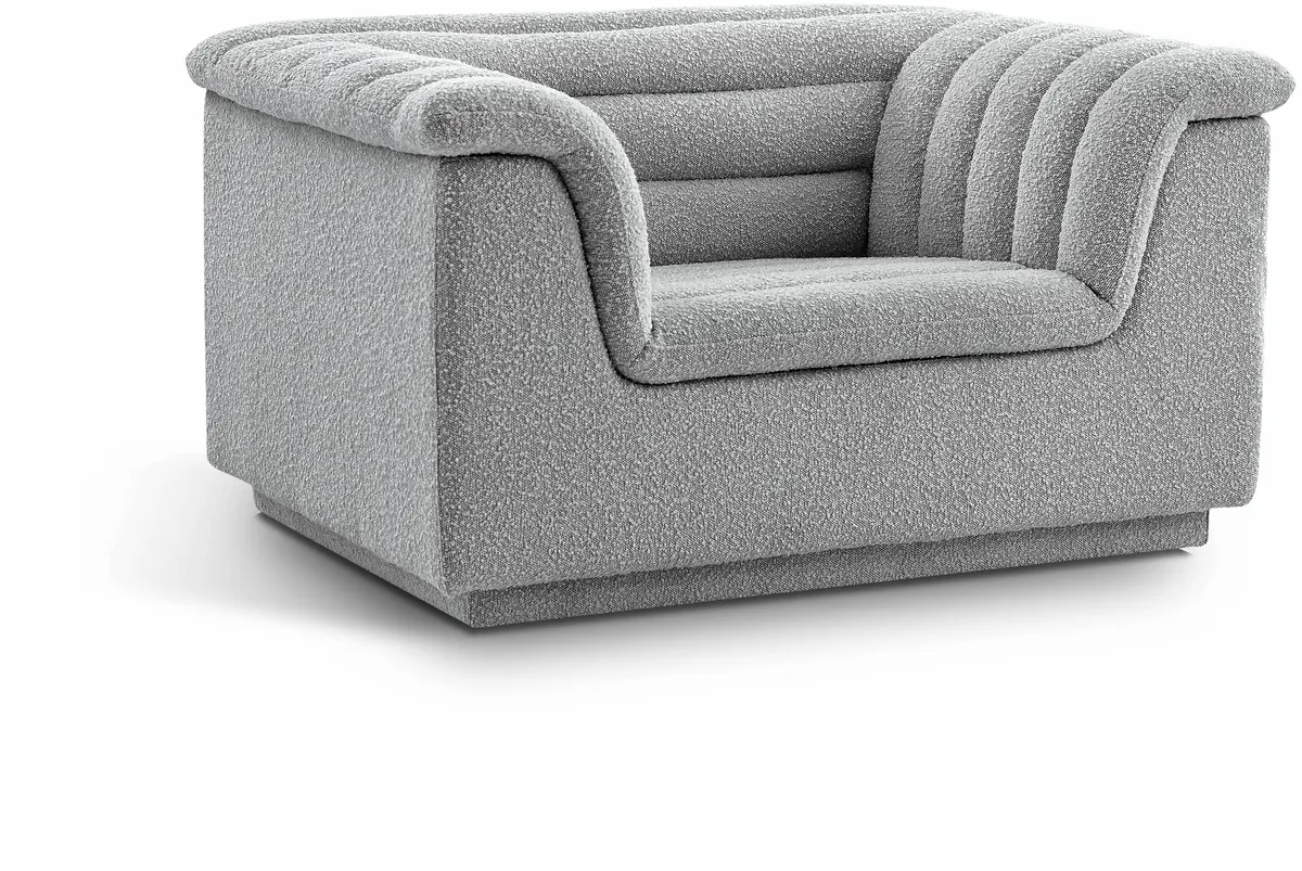 Cascade - Boucle Chair - Gray