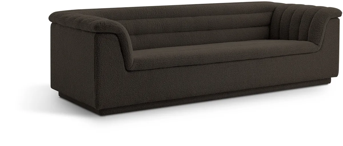 Cascade - Boucle Sofa - Brown