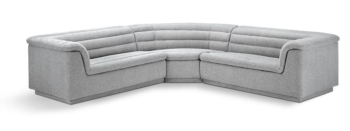 Cascade - Boucle Modular Sectional - Gray