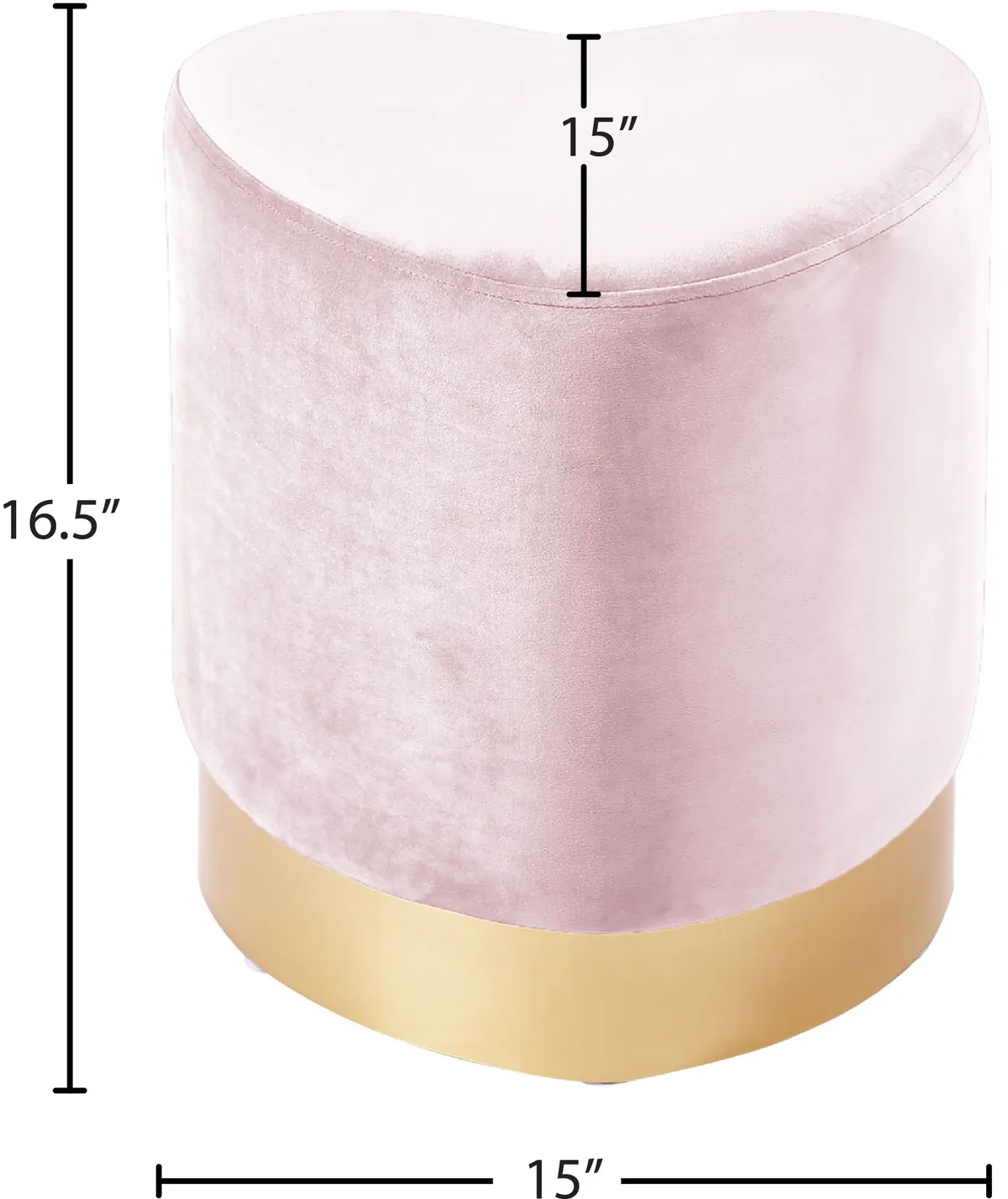 Heart - Ottoman / Stool - Pink