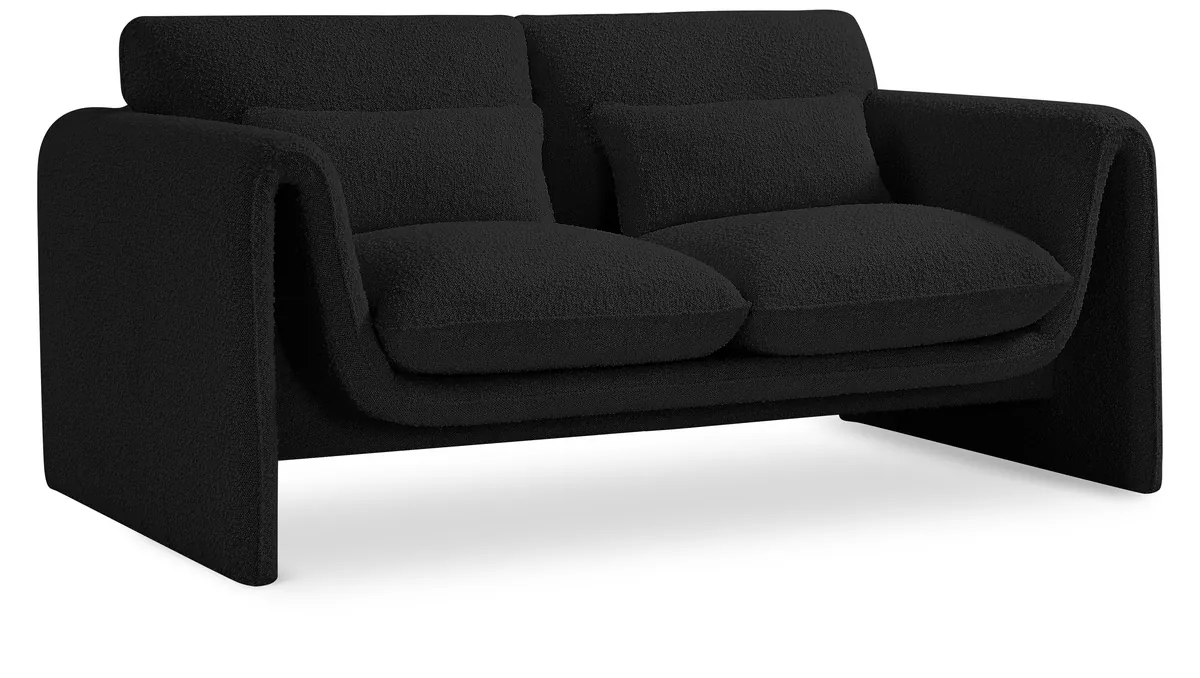 Stylus - Loveseat - Black