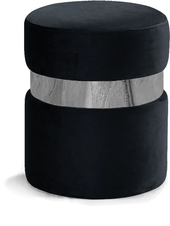 Hailey - Ottoman / Stool - Black