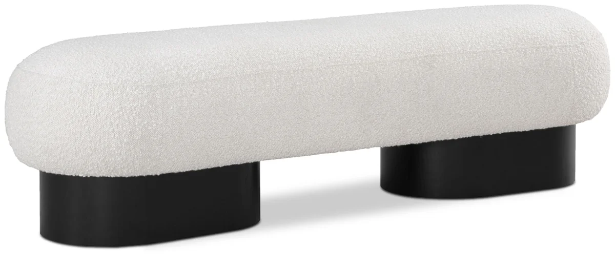 Robertson - Bench With Black Base - Cream