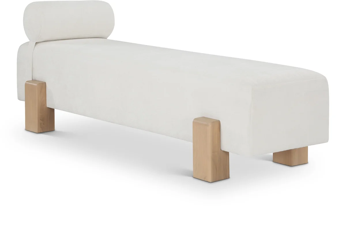 Edison - Fabric Bench - Cream