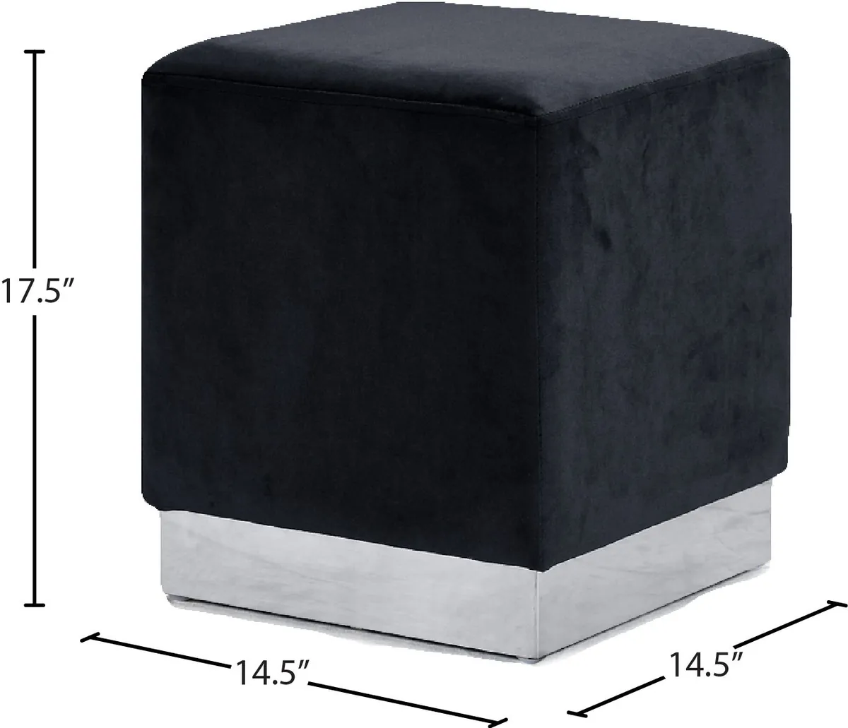 Jax - Ottoman / Stool - Black