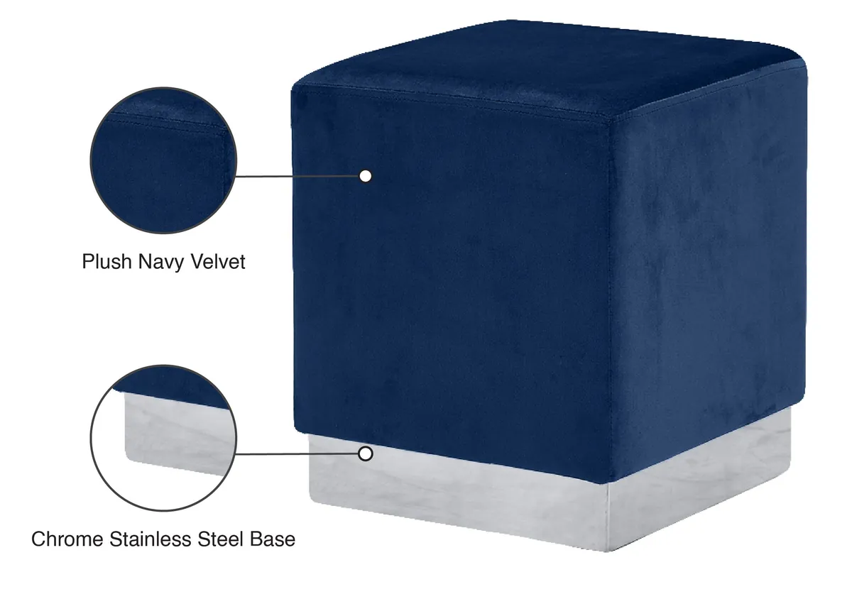 Jax - Ottoman / Stool - Navy