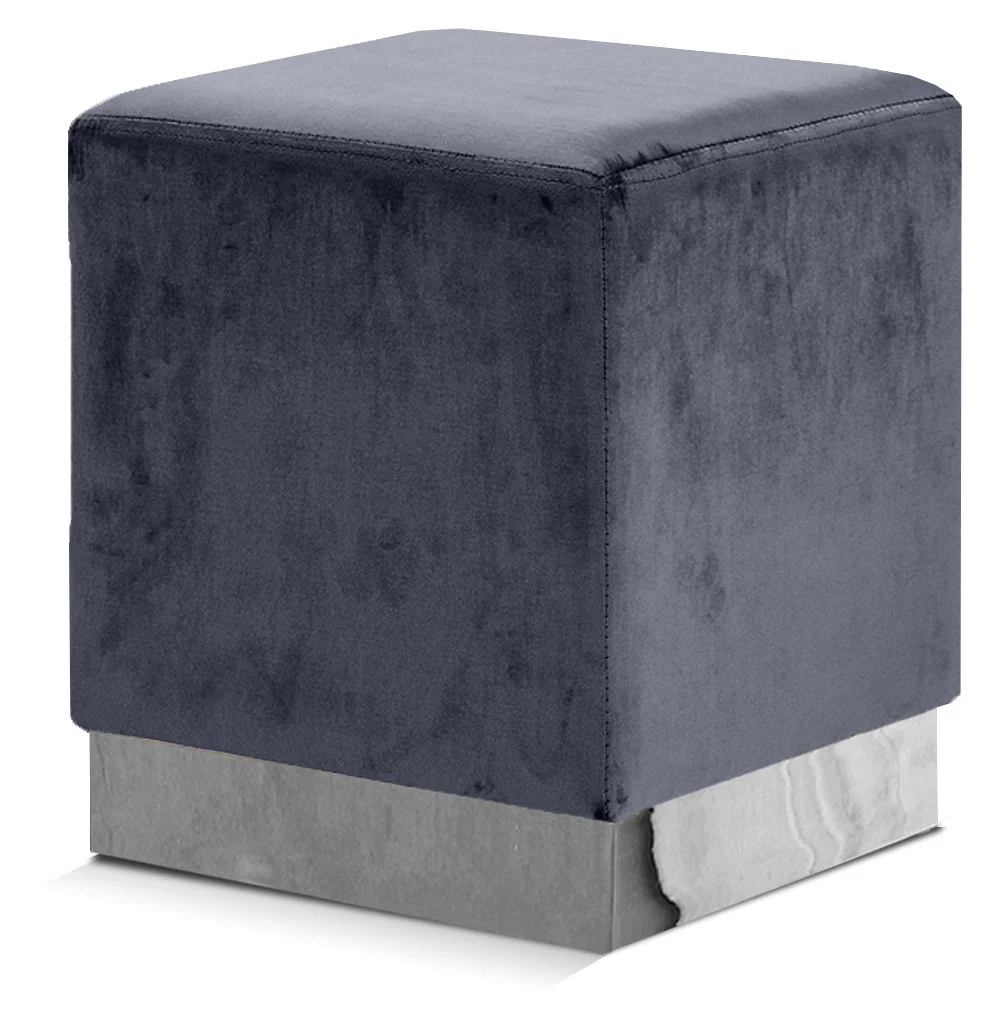 Jax - Ottoman / Stool - Gray - Fabric