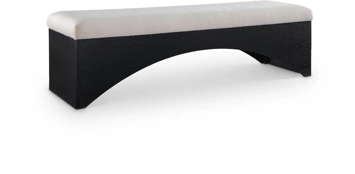 Lawson - Bench With Black Base - Beige