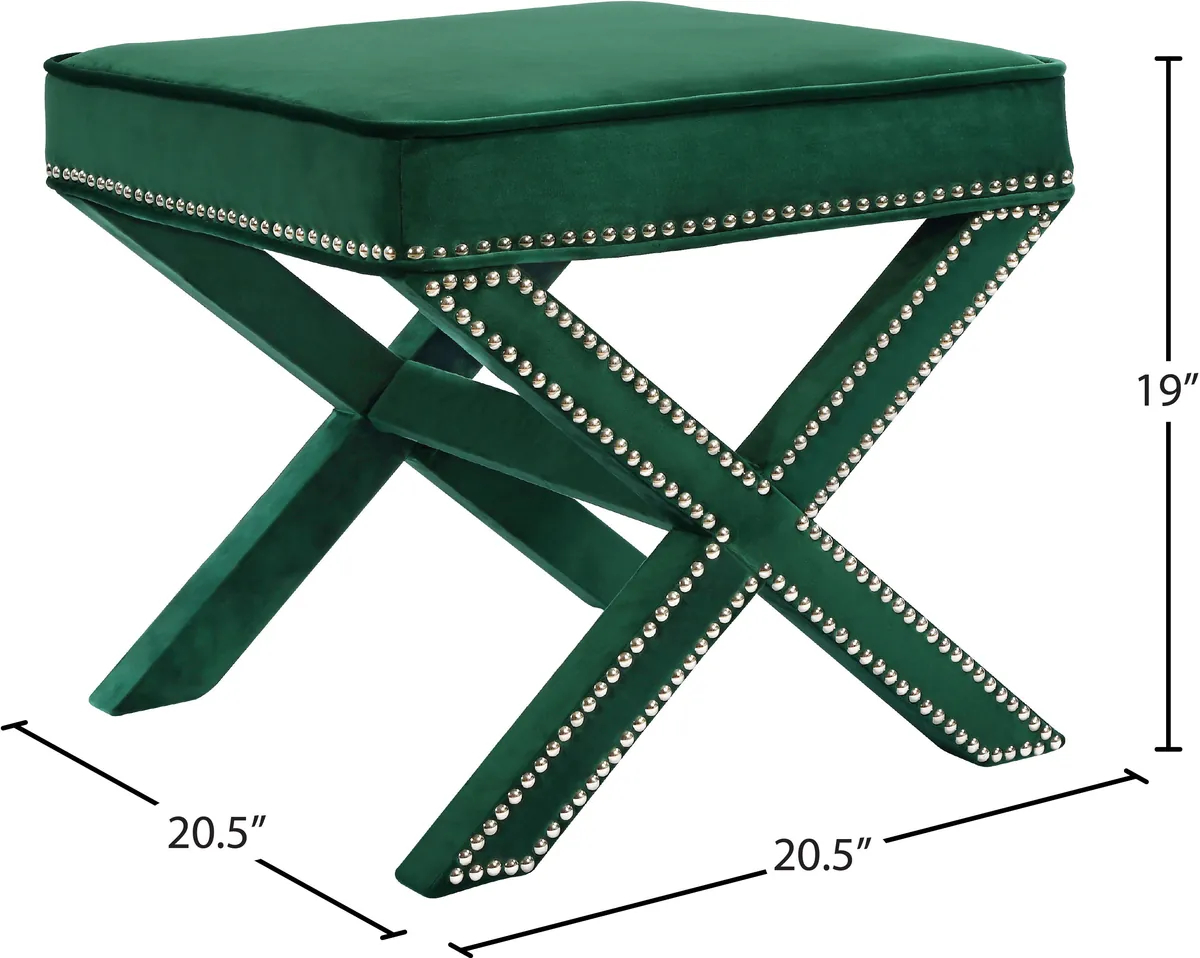 Nixon - Ottoman / Bench - Green
