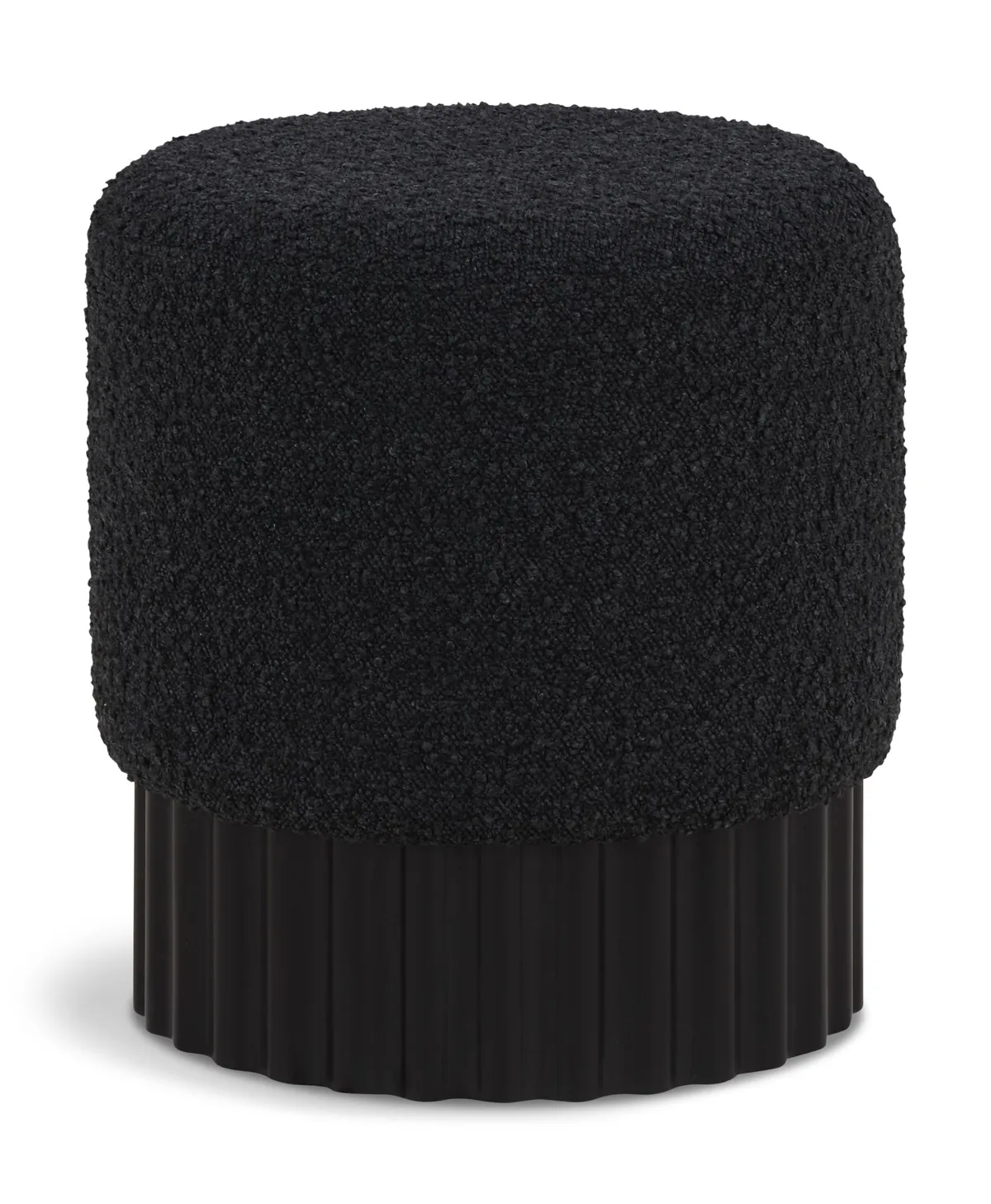 Veranda - Ottoman / Stool With Black Base - Black