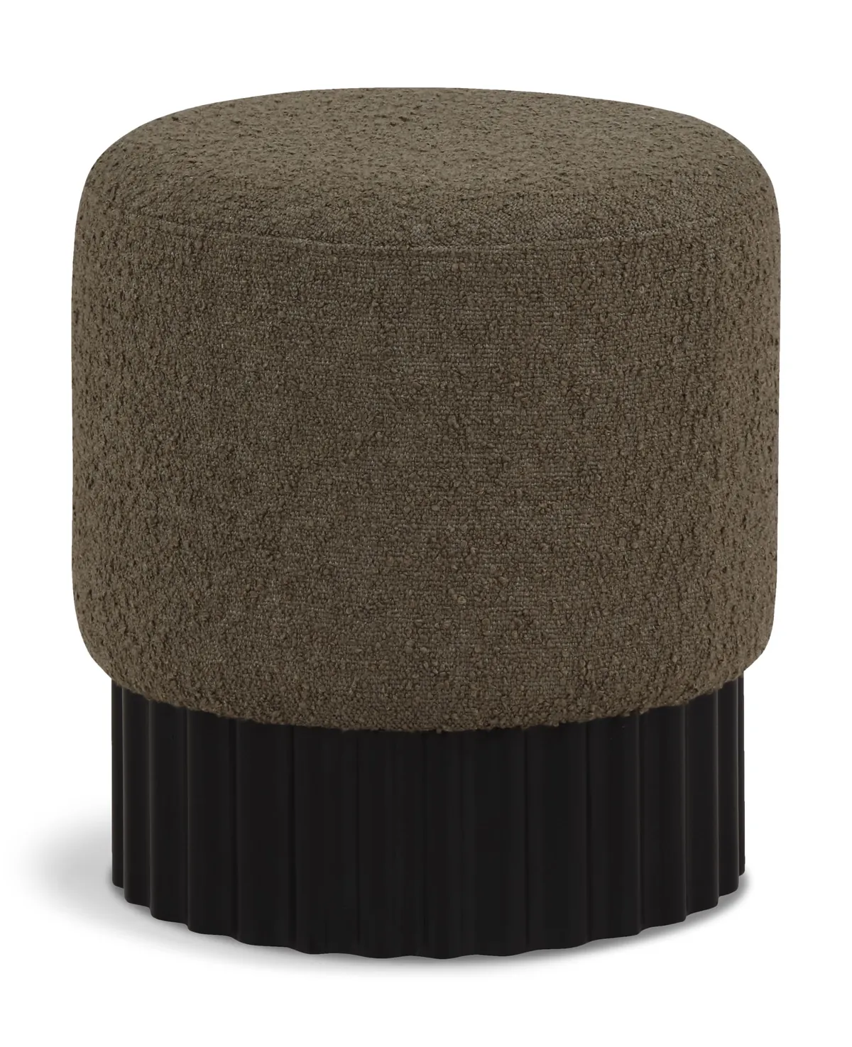 Veranda - Ottoman / Stool With Black Base - Olive