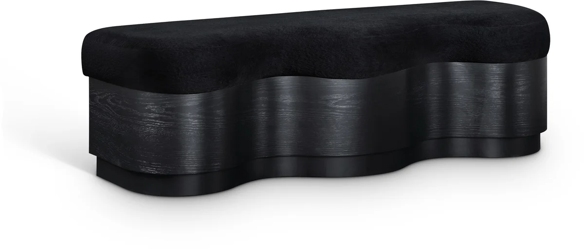 Savoy - Bench With Black Base - Black