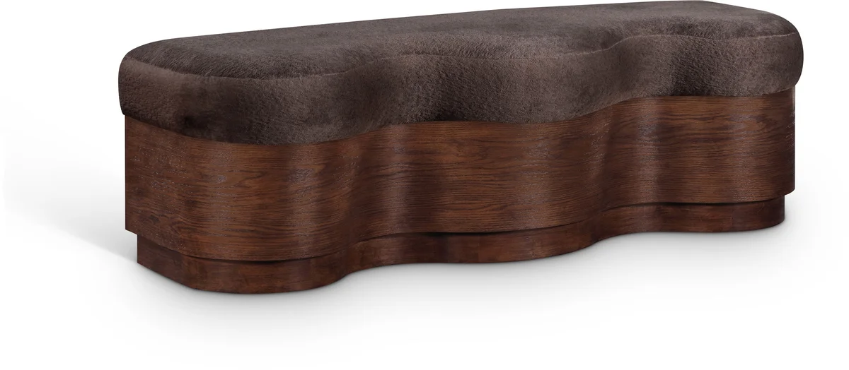 Savoy - Bench With Brown Base - Brown