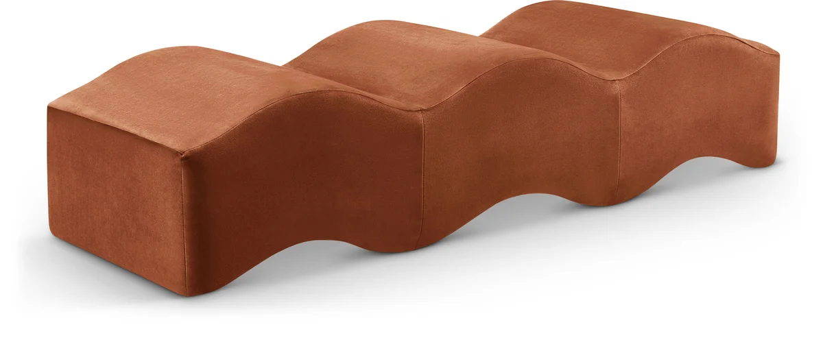 Wave - Bench - Cognac