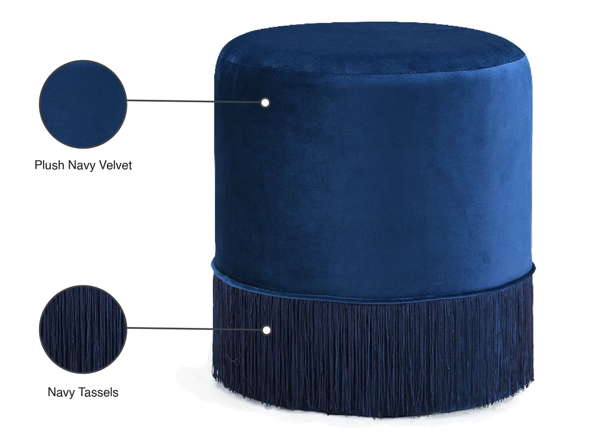 Teddy - Ottoman / Stool - Navy