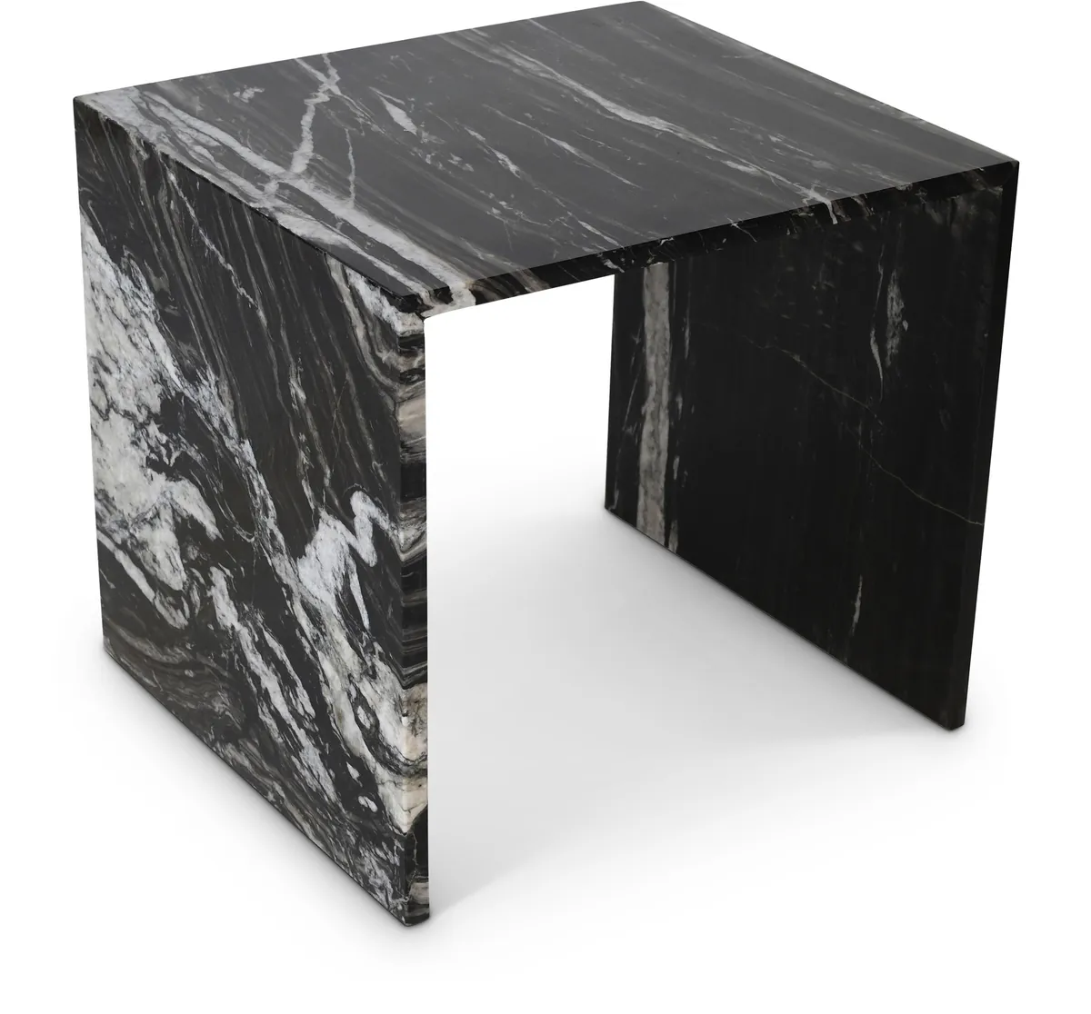 Canova - Marble End Table - Black
