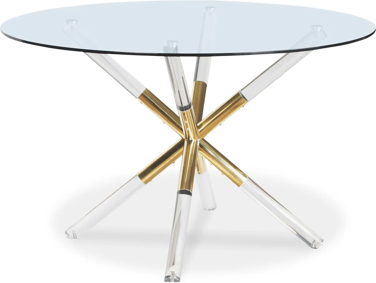 Mercury - Dining Table - Pearl Silver - Glass