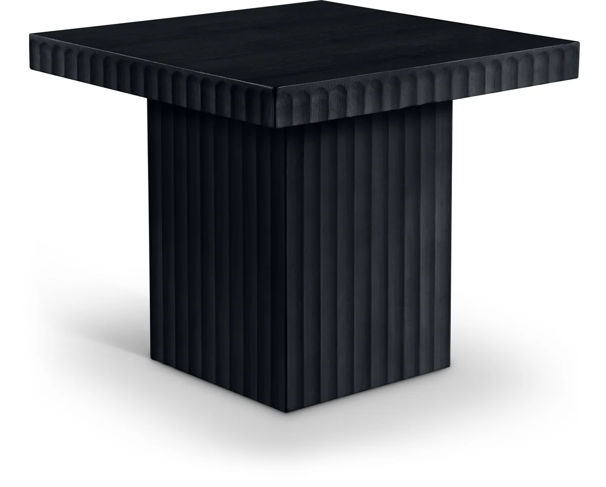 Spencer - 18" Oak Veneer Coffee Table - Black