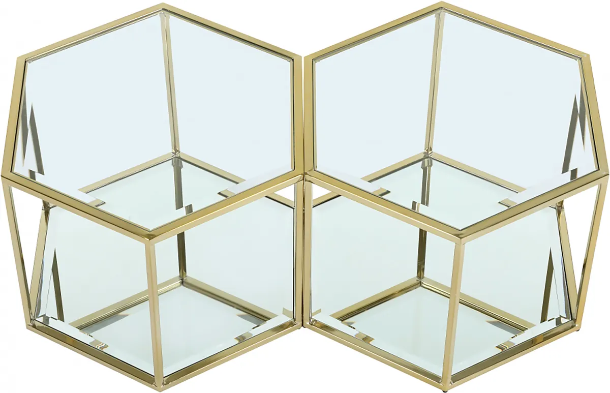 Sei - Coffee Table 2 Piece - Gold