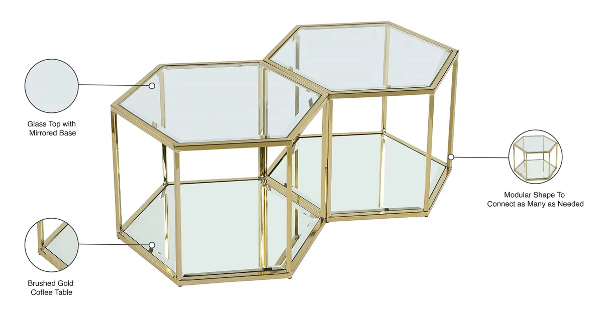Sei - Coffee Table 2 Piece - Gold