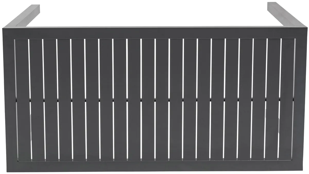 Maldives - Patio Rectangle Bar Table - Gray - View 2