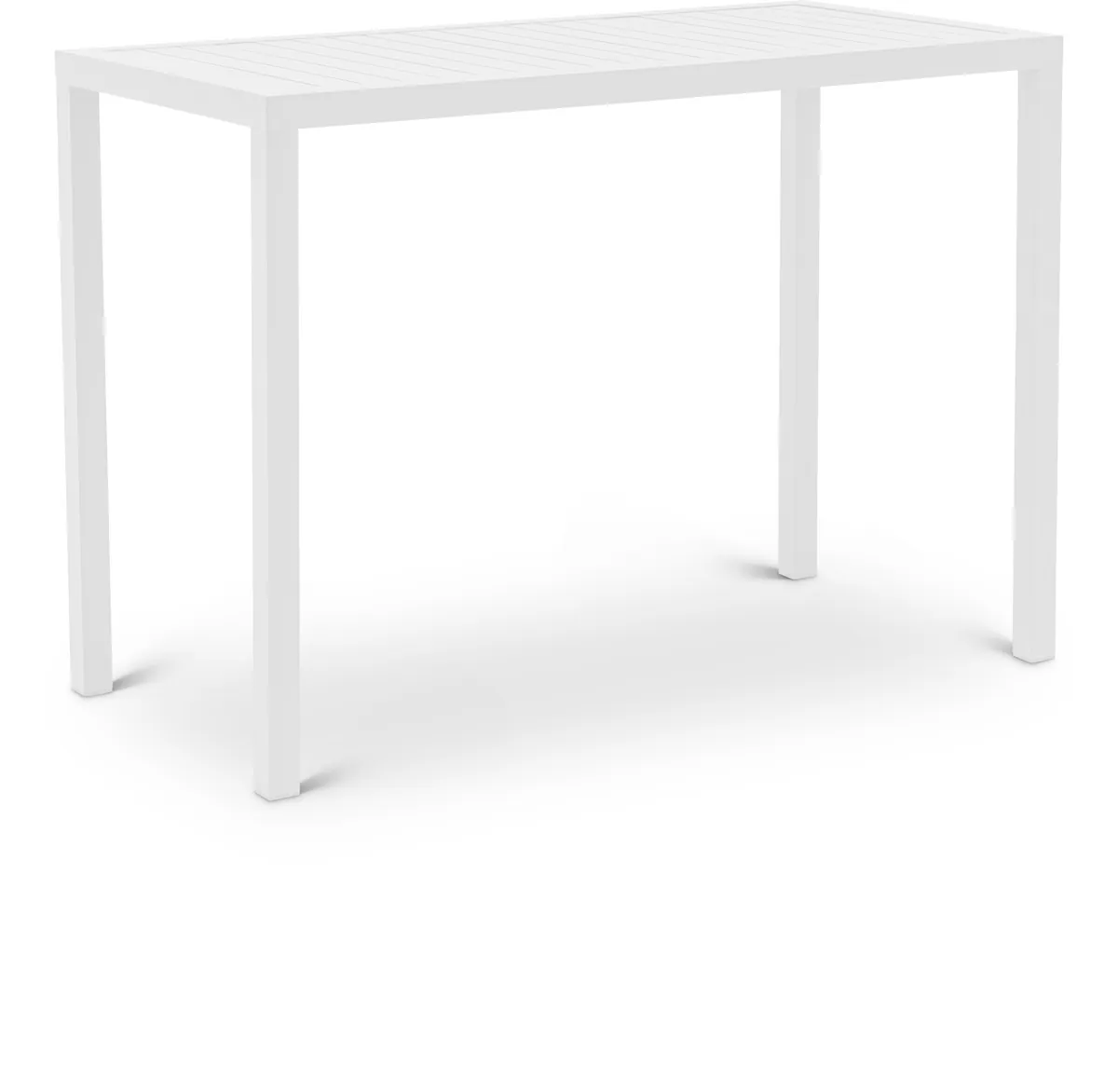 Maldives - Patio Rectangle Bar Table - White